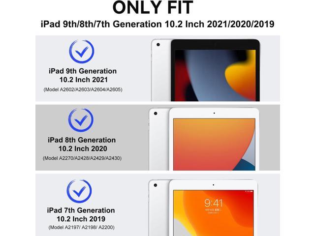 OKP Case for iPad 9th Generation 2021 / 8th Generation 2020/ 7th Gen 2019 10.2 inch Case with Multi-Angle Viewing PU Leather Stand Cover with...