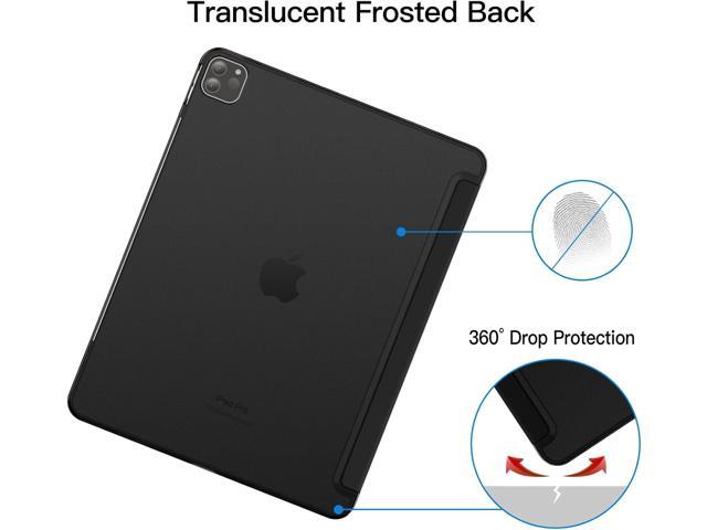 JETech Case for iPad Pro 12.9-Inch (2020/2018 Model, 4th/3rd Generation), Compatible with Pencil, Cover Auto Wake/Sleep (Black)