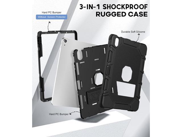 for iPad Air 11-inch (M3/M2) 2025/2024, iPad Air 5th/4th Generation 10.9 Inch Case (2022/2020), Heavy Duty Shockproof Rugged Protective Case with...