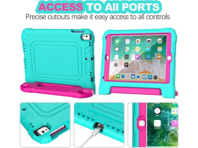 YIHE Kids Case for iPad 9.7 Inch with Screen Protector, Shockproof Handle Convertible Stand Case for iPad 9.7 6th/5th Generation 2018/2017, iPad...
