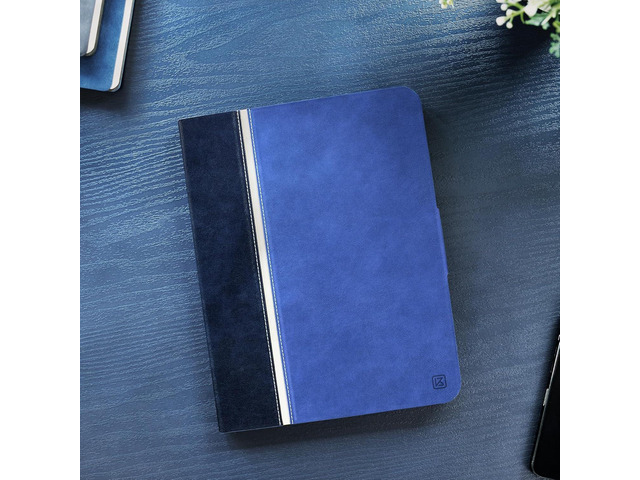 KingBlanc Case for iPad Air 13 inch (M3 2025/M2 2024) with Pencil Holder, Vegan Leather Protective Stand Cover, Auto Wake/Sleep, Multi-Angles for...