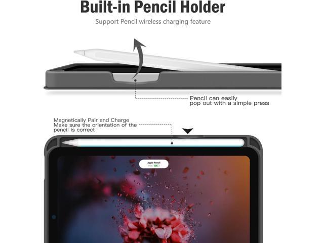 Antbox Case for iPad mini 7 A17 Pro, iPad mini 7th/6th Generation Case (2024/2021) with Pencil Holder Vegan Leather Smart Cover with Auto...