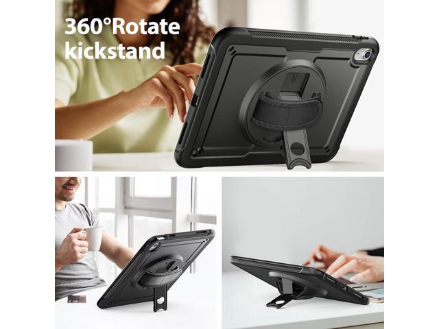 Compatible with iPad A16 Case 11th/10th Generation 11/10.9 Inch 2025/2022, Heavy Duty Full-Body Protective Case with Screen Protector, Rotate Hand...