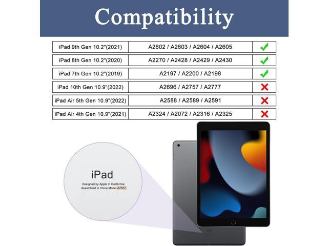 Soke Case for iPad 9th Generation 2021/8th Gen 2020/7th Gen 2019 with Pencil Holder - Premium Shockproof Case with Soft TPU Back Cover & Auto...