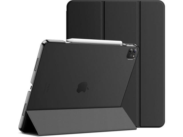 JETech Case for iPad Pro 12.9-Inch (6th/5th Generation, 2022/2021 Model), Slim Stand Hard Back Shell Smart Cover with Auto Wake/Sleep (Black)