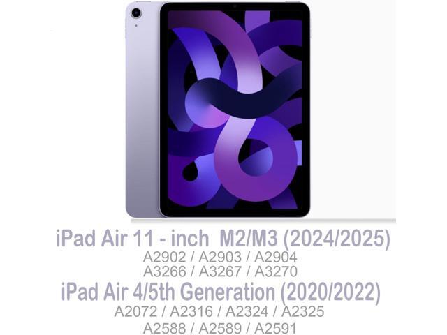 Feams Slim Case for iPad Air 11-inch M3 2025 / M2 2024, iPad Air 5th Generation 2022 / iPad Air 4th Generation 2020 10.9 Inch Case Clear Back with...