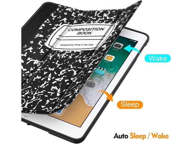 Fintie SlimShell Case for iPad 6th / 5th Generation (2018/2017), iPad Air 2 / Air 1 (9.7 Inch) - [Built-in Pencil Holder] Soft TPU Back Cover with...