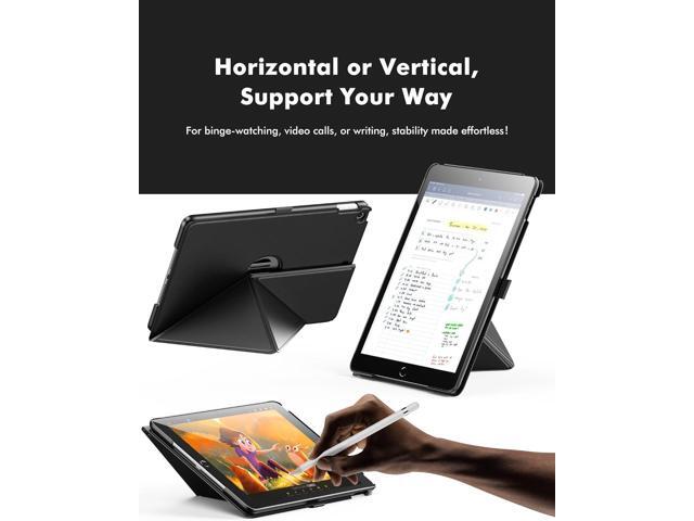 INFILAND Case for iPad 10.2 Inch 9th/8th/7th Generation, Slim Foldable Book-Style Cover with Horizontal and Vertical Stand, Protective Case for...