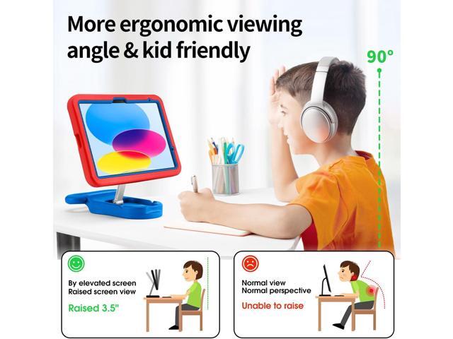 Compatible with ipad A16 11-inch 11th Generation/Air 6 /Air 7 /ipad 10th Gen 10.9 Inch 2022, Adjustable Portrait/Drop Proof with Handle,Kids Case...