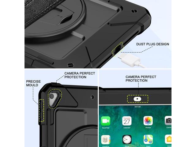 BMOUO Case for iPad 6th/5th Generation Case (9.7 inch, 2018/2017), 360°Rotating Stand, Hand/Shoulder Strap Shockproof iPad 9.7 Case for iPad Air 2,...