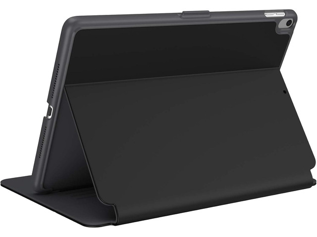 Speck Products StyleFolio iPad Air Case (2019) and Stand, Also Fits iPad PRO 10.5 Inch, Black/Slate Grey/Slate Grey