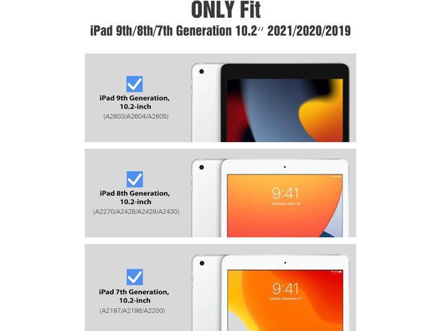 TiMOVO Case for iPad 9th Generation 2021/iPad 8th Generation 2020/iPad 7th Generation 2019 10.2 inch with Pencil Holder, Slim Protective Cover with...