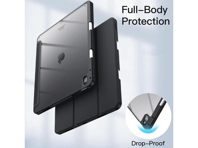 JETech Case for iPad Air 13-Inch M3/M2 (2025/2024) with Pencil Holder, Clear Transparent Back Shell Slim Stand Shockproof Tablet Cover, Auto...