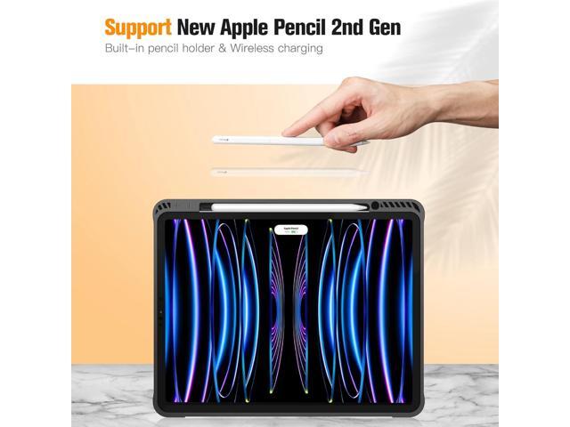Fintie Case for iPad Pro 12.9-inch 6th Generation 2022, [Built-in Pencil Holder] Slim Soft TPU Protective Cover with Auto Wake/Sleep, Also Fit iPad...