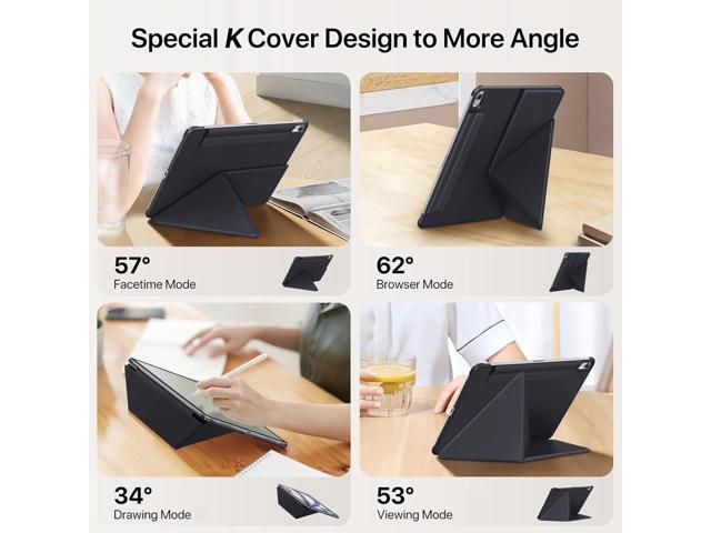 for iPad Air 11 inch Case M3/M2(2025/2024), Slim Powerful Magnetic Attachment Full Corner Protective iPad Case with Auto Wake/Sleep and Hidden...