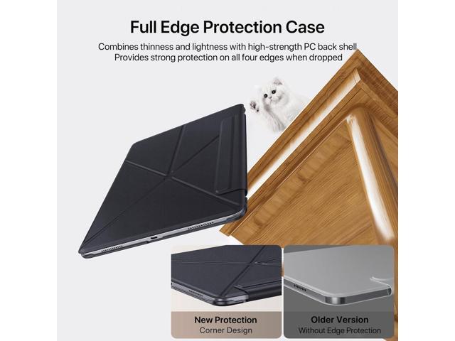 for iPad Air 11 inch Case M3/M2(2025/2024), Slim Powerful Magnetic Attachment Full Corner Protective iPad Case with Auto Wake/Sleep and Hidden...
