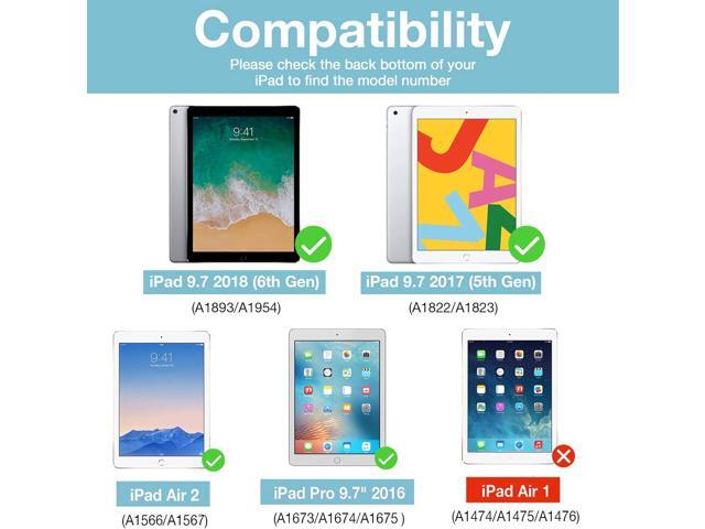 ProCase Rugged Case for iPad 9.7 Inch 5th 6th Gen/iPad Air 2 / iPad Pro 9.7 Case, Heavy Duty Shockproof Rugged Cover with Hand Strap 360 Degree...