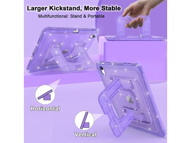 CCMAO Case for iPad (A16) 11th 11' 2025, iPad 10th 2022 with Pencil Holder & Kickstand, Shockproof Protective Slim Thin iPad Case with Glitter...