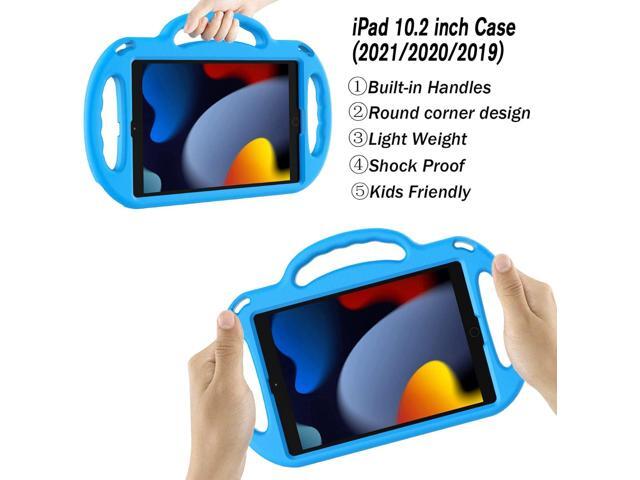 LTROP Kids Case for iPad 9th/8th/7th Generation (10.2 inch, 2021/2020/2019), iPad 10.2' Protective Case with Shoulder Strap Handle Stand for iPad...