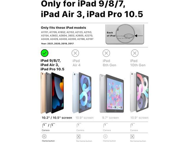 Bam Bino Space Suit iPad 9th Generation Case Kids, iPad 8th/7th/10.2 inch iPad Case for Kids Lightweight Cover with Screen Protector, Handle,...