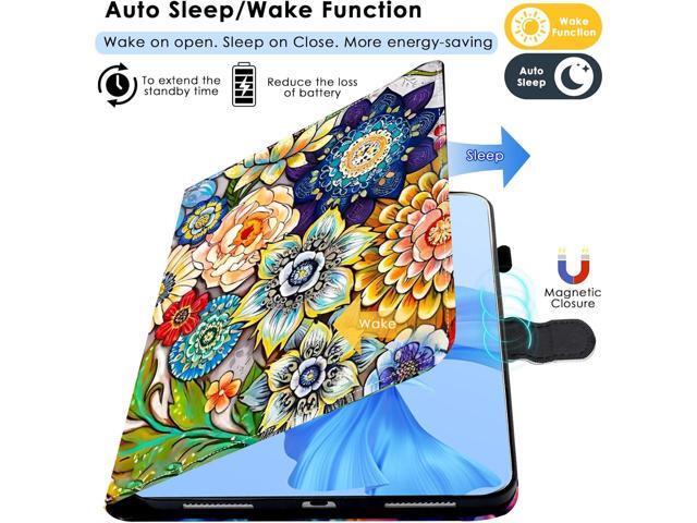 for iPad (A16) Case 11th Generation 2025, iPad 10th Generation Case with Pencil Holder Multi-Angle Adjustable Stand with Magnetic Closure/Card...