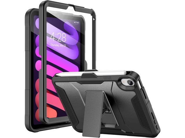 Soke Case for iPad Mini 7 (A17 Pro) 2024/ Mini 6 2021 8.3 Inch,with Built-in Screen Protector and Kickstand, Rugged Full-Body Protective Cover for...