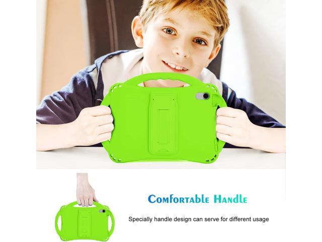 TopEsct Kids Case for iPad mini 7 (A17 Pro) 2024 /iPad Mini6 2021, Shockproof Silicone Cover with Handle Stand for 8.3' iPad mini 6th/7th Gen,Green