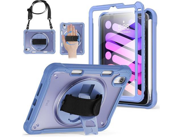 BRAECNstock Case for iPad Mini7 (a17 pro)/Mini 6 8.3' 2024/2021,iPad mini 7th/6th Generation Cover for Kids with Pencil Holder,360° Rotating...