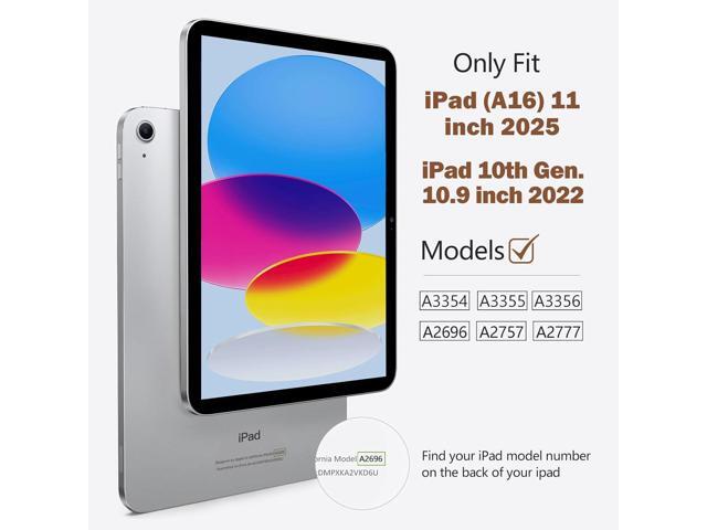 Akkerds Compatible for iPad (A16) 11th Generation Case 11 Inch 2025, for iPad 10th Generation Case 10.9 Inch 2022 with Pencil Holder, Protective...