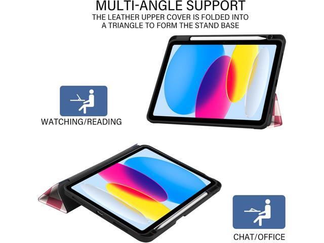 Compatible with iPad (A16) 11th Generation 11 Inch 2025,10th Generation Case 2022,iPad 10.9 Inch Case Pencil Holder Soft Back Auto Sleep/Wake Cover...