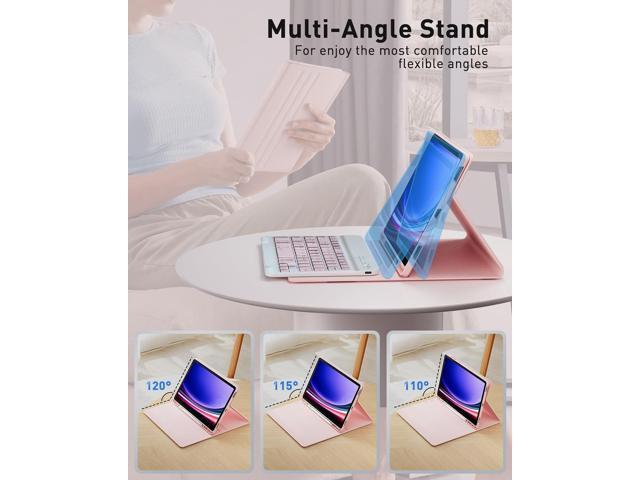 Keyboard Case for iPad mini 5 & Mini 4 7.9 inch - with Mouse and Magnetically Keyboard, Case with Pencil Holder for iPad mini 5th / 4th Generation,...