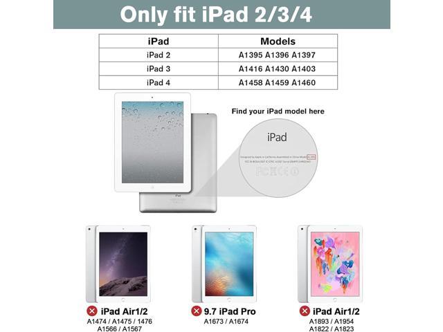 ProCase for iPad 2012/2011 2nd 3rd 4th Generation Case (Old Model), Smart Cover for iPad 2/iPad 3 /iPad 4 Navy