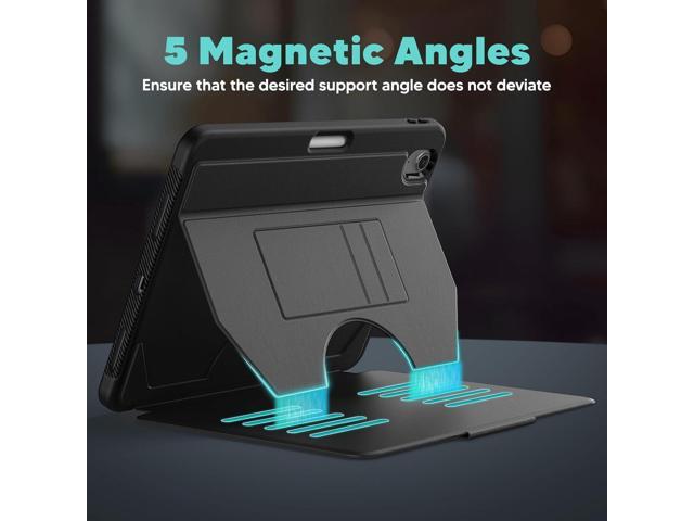 SEYMAC for iPad Air 11 inch Case M3/ M2 (2025/2024), Full Protective Auto Sleep/Wake Strong Magnetic Cover with 5 Standing Angles, Pencil Holder,...