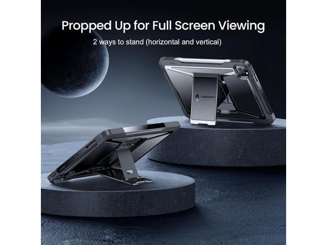ZtotopCases for iPad Pro 11 Case 4th/3rd/2nd Generation 2022/2021/2020 with Pencil Holder, Full Body Protective Rugged Cover with Built-in Screen...