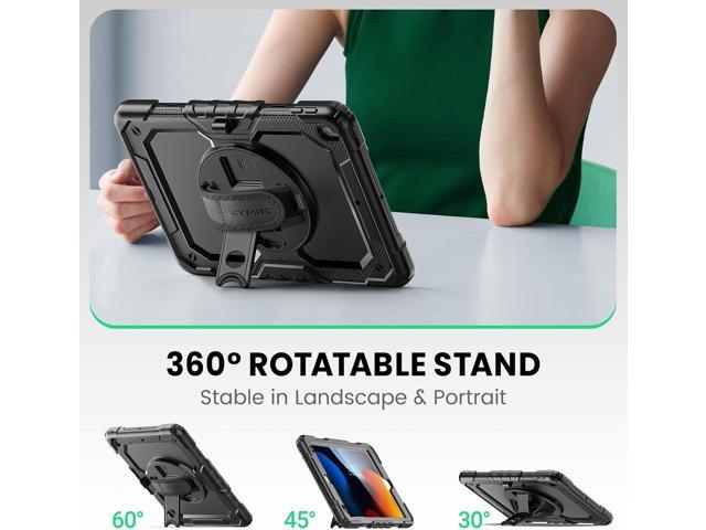 SEYMAC for iPad 9th/8th/7th Generation Case 10.2' 2021-2019, Full-Body Shockproof Heavy Duty Protective Case with Screen Protector, 360° Rotating...