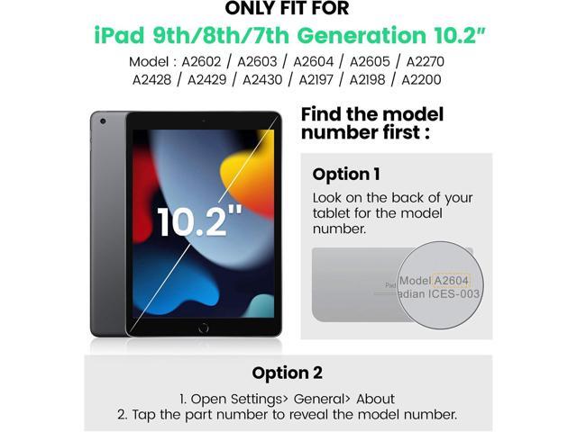 SEYMAC for iPad 9th/8th/7th Generation Case 10.2' 2021-2019, Full-Body Shockproof Heavy Duty Protective Case with Screen Protector, 360° Rotating...