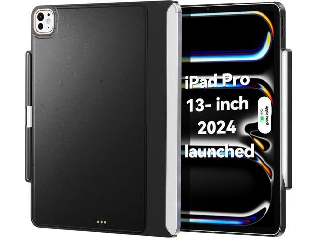 Magic-Keyboard Compatible Case for iPad Pro-13 inch M4 2024, Cover with Apple Pencil Holder for Smart MagicKeyboard Folio Slim Durability, with...
