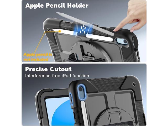 BMOUO Case for iPad (A16) 11th Generation 11' 2025/iPad 10th Generation 10.9 inch 2022, 360 Rotating Stand & Pencil Holder & Hand & Shoulder Strap...