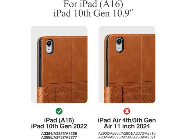 auaua Case for iPad (A16) 11th Generation 11 Inch 2025, iPad 10th Generation 10.9 Inch 2022, with Pencil Holder, Auto Sleep/Wake, Adjustable Stand,...
