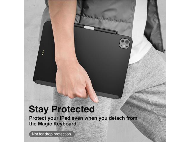 SWITCHEASY CoverBuddy Lite for M3 & M2 iPad Air 13' (2024-2025) - Case Compatible with Magic Keyboard & Smart Keyboard Folio - Black