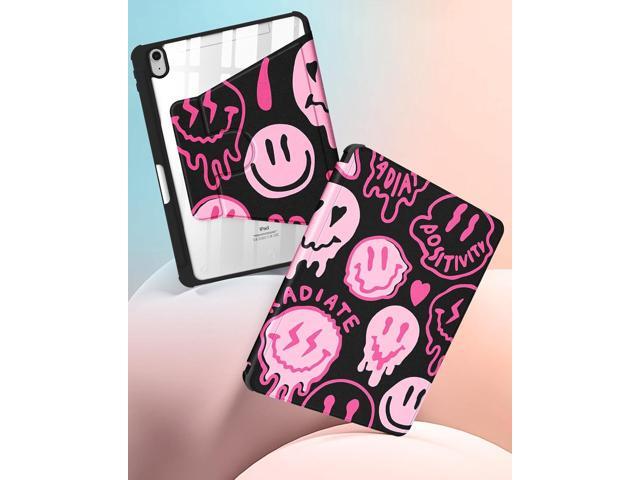 for iPad A16 Case - for iPad 10th Generation Case 10.9 Inch Women Cute Girls Girly Kawaii Teens Pretty Smile Design Fashion Aesthetic Rotating...