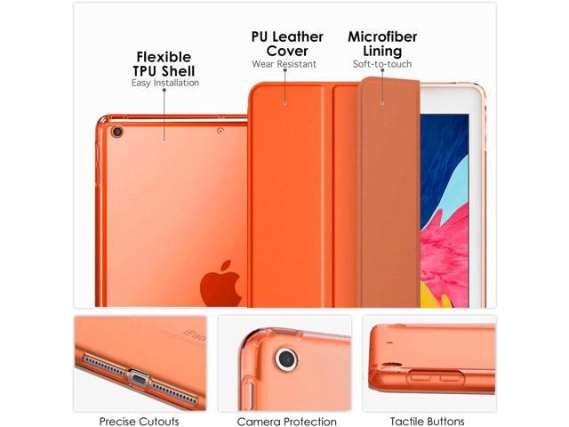 MoKo Case for iPad 10.2 iPad 9th Generation 2021/ iPad 8th Generation 2020/ iPad 7th Gen 2019, Soft Frosted Back Cover Slim Shell Case with Stand...