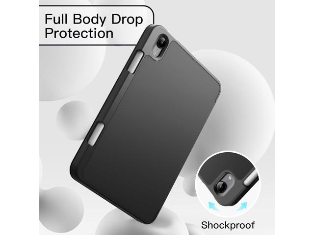 JETech Case for iPad mini (A17 Pro, 2024 Model, 7th Generation) / mini 6 (2021 Model, 6th Generation), Slim Tablet Cover with Soft TPU Back, Auto...