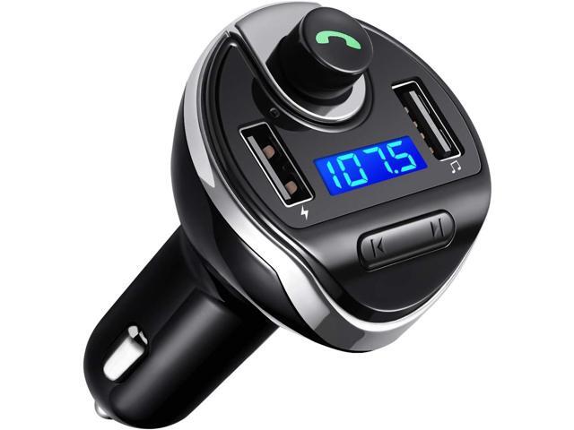 Criacr Aux Bluetooth Adapter for Car, HandsFree Call Dual Ports Charger, FM Radio Transmitter Receiver, Mp3 Audio Wireless Music Player HI-FI...