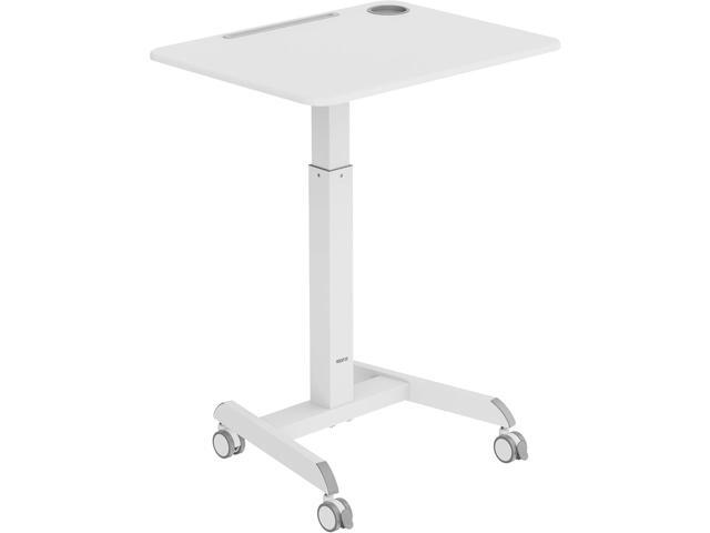 Mount-It! Laptop Cart Rolling Desk Adjustable Height with 28.5' x 22' Tabletop, Ergonomic Sit-Stand Workstation on Wheels Portable for Home Office,...