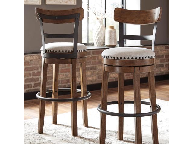 Signature Design by Ashley Valebeck 30' Farmhouse Pub Height Barstool, Brown