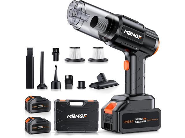 MBNGF Car Vacuum Portable Cordless,35000PA High Power Suction & Blower, Handheld Vacuum Covers Cleaner for Car, Home, Desktop, Keyboard(Fog Black)