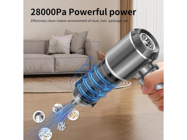 Handheld Vacuum Cleaner, 28000Pa 4 in 1 Handheld Vacuum Cordless, Brushless Motor, One-Touch Dust Removal, 3 Speeds Car Vacuum Cleaner Portable...