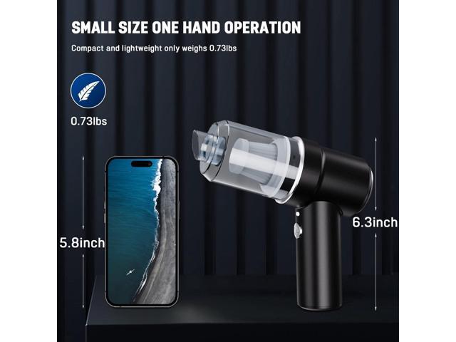 XBllcyiv Mini Vacuum Cleaner for,2 in 1 Keyboard Vacuum Cleaner Wireless Handheld,Car Vacuum with Brushless Motor High Power 120W Rechargeable Easy...