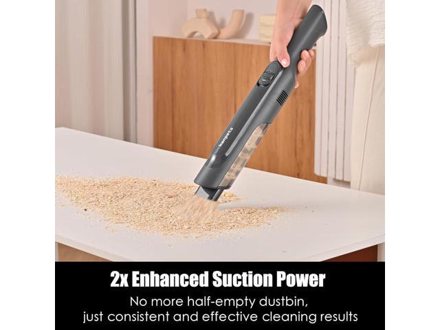 PROMOMO Handheld Vacuum Cordless, Lightweight 1.4lb with Powerful Suction, Charging Dock, Single Touch Empty and Detachable Dust Cup, Portable Mini...